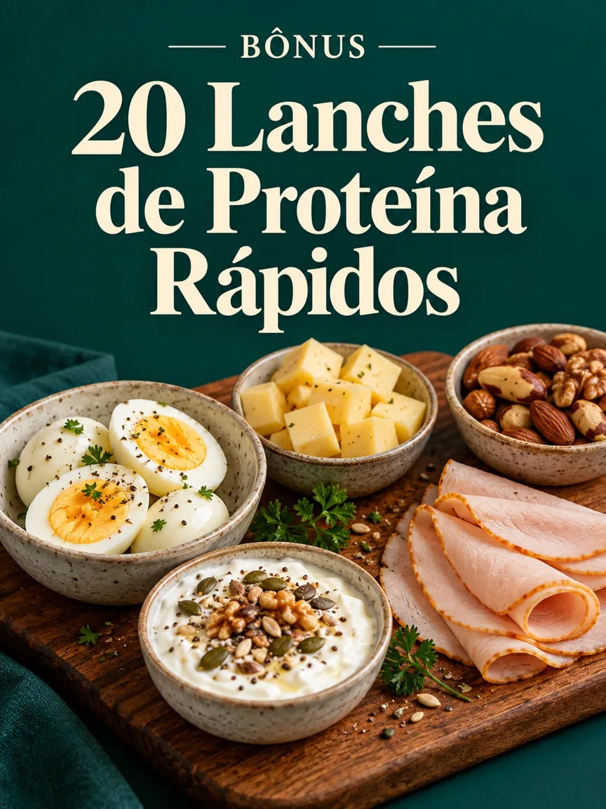 Capa do bônus 20 Lanches de Proteína Rápidos